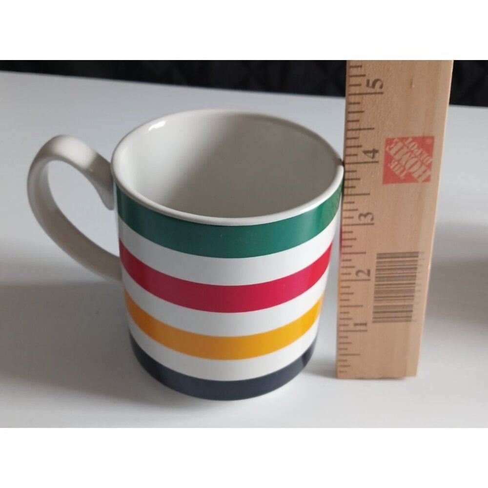Hudson's Bay Company HBC Stripes Canada Set Of 2 Mugs NEW Coffee Tea Cups - Picture 7 of 9